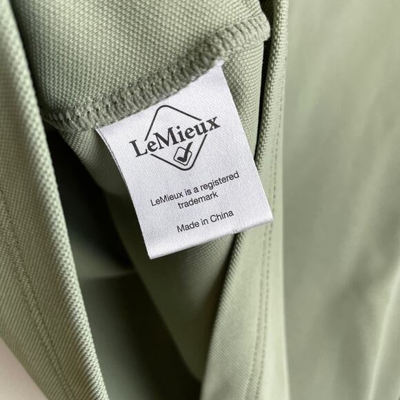 Le Mieux Long Sleeve Shirt US 4 Womens 1/4 Zip Green Collared Polo Equestrian - Picture 9 of 11